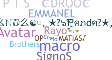 暱稱 - Rayos
