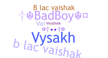 暱稱 - Vaishak
