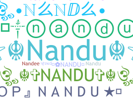 暱稱 - Nandu