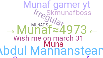 暱稱 - Munaf