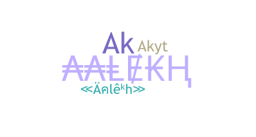 暱稱 - Aalekh