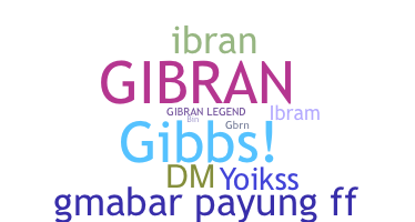 暱稱 - Gibran