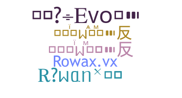 暱稱 - rowax