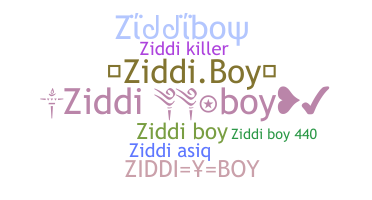 暱稱 - Ziddiboy