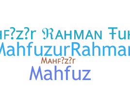 暱稱 - Mahfuzur