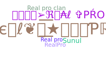 暱稱 - Realpro