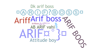 暱稱 - arifBoss