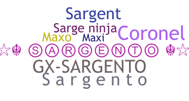 暱稱 - Sargento