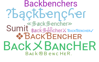 暱稱 - backbencher