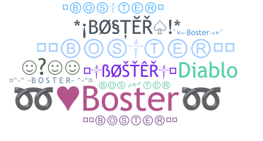 暱稱 - Boster