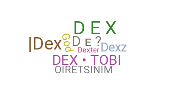 暱稱 - dex