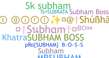 暱稱 - SubhamBoss