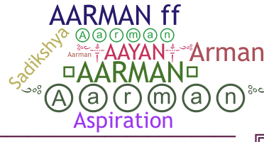 暱稱 - aarman