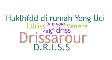 暱稱 - Driss