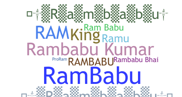 暱稱 - Rambabu