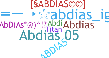 暱稱 - abdias