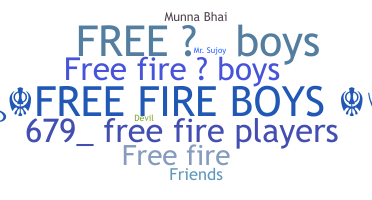 暱稱 - Freefireboys