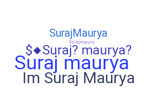暱稱 - Surajmaurya
