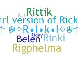 暱稱 - Rikki