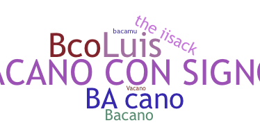 暱稱 - bacano