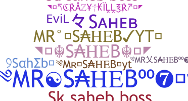 暱稱 - Saheb