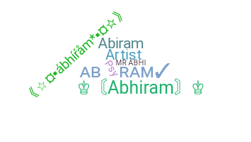 暱稱 - Abhiram