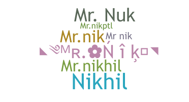 暱稱 - Mrnik