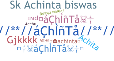 暱稱 - Achinta