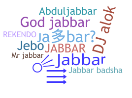 暱稱 - Jabbar