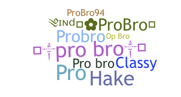 暱稱 - ProBro