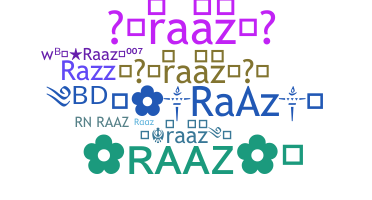 暱稱 - raaz