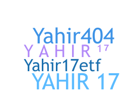 暱稱 - Yahir17