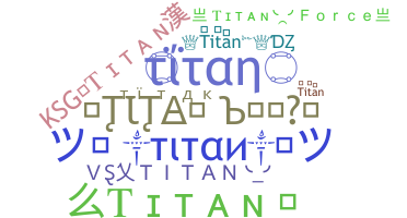 暱稱 - Titan