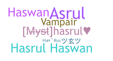 暱稱 - Hasrul