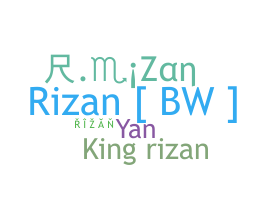 暱稱 - Rizan
