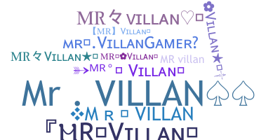 暱稱 - Mrvillan