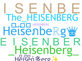暱稱 - Heisenberg