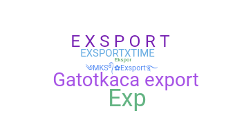 暱稱 - export