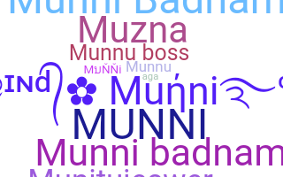 暱稱 - Munni