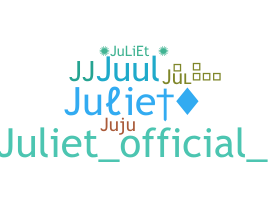 暱稱 - Juliet