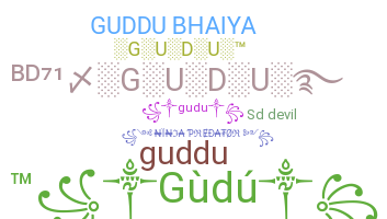 暱稱 - Gudu