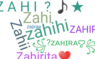 暱稱 - Zahira