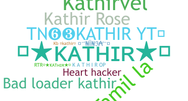 暱稱 - Kathir