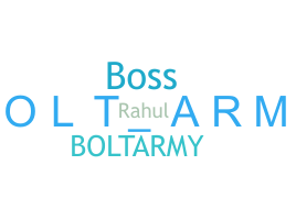 暱稱 - Boltarmy