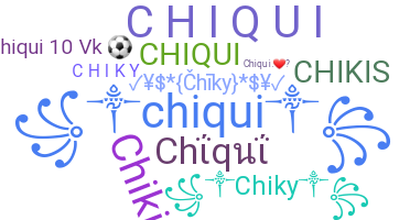 暱稱 - Chiqui