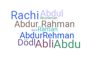 暱稱 - Abdurrahman