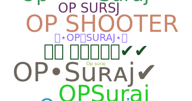 暱稱 - Opsuraj