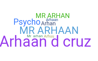 暱稱 - arhaan