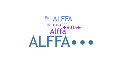 暱稱 - ALFFA