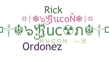 暱稱 - Rucon